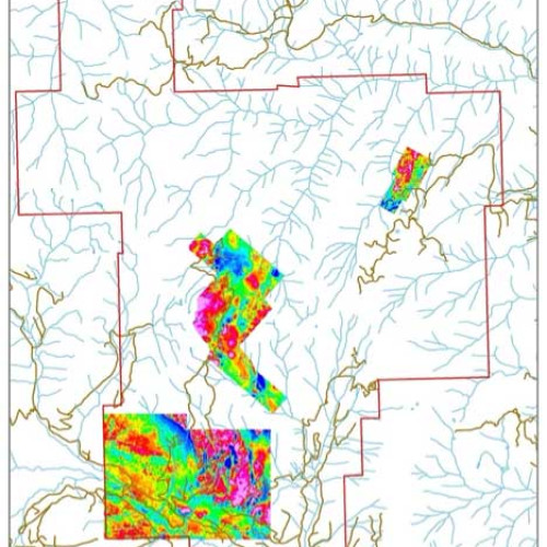 Prospect Valley &ndash; ground magnetic coverage (Bonanza Valley area in SW corner)