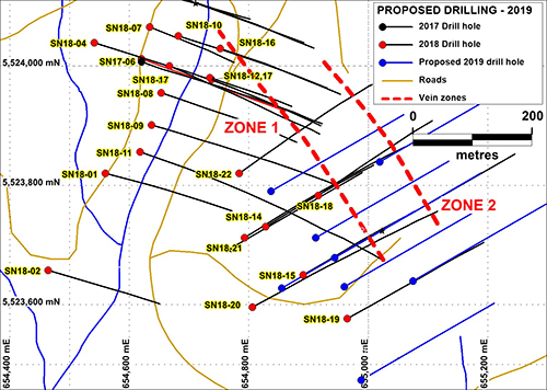 Plan Map of Proposed Drilling